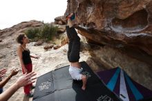 Bouldering in Hueco Tanks on 02/17/2020 with Blue Lizard Climbing and Yoga

Filename: SRM_20200217_1505110.jpg
Aperture: f/8.0
Shutter Speed: 1/320
Body: Canon EOS-1D Mark II
Lens: Canon EF 16-35mm f/2.8 L