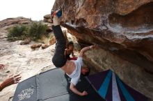 Bouldering in Hueco Tanks on 02/17/2020 with Blue Lizard Climbing and Yoga

Filename: SRM_20200217_1505350.jpg
Aperture: f/7.1
Shutter Speed: 1/320
Body: Canon EOS-1D Mark II
Lens: Canon EF 16-35mm f/2.8 L