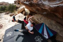 Bouldering in Hueco Tanks on 02/17/2020 with Blue Lizard Climbing and Yoga

Filename: SRM_20200217_1505360.jpg
Aperture: f/7.1
Shutter Speed: 1/320
Body: Canon EOS-1D Mark II
Lens: Canon EF 16-35mm f/2.8 L