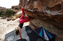 Bouldering in Hueco Tanks on 02/17/2020 with Blue Lizard Climbing and Yoga

Filename: SRM_20200217_1506200.jpg
Aperture: f/8.0
Shutter Speed: 1/320
Body: Canon EOS-1D Mark II
Lens: Canon EF 16-35mm f/2.8 L