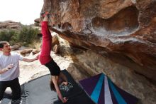 Bouldering in Hueco Tanks on 02/17/2020 with Blue Lizard Climbing and Yoga

Filename: SRM_20200217_1506420.jpg
Aperture: f/6.3
Shutter Speed: 1/320
Body: Canon EOS-1D Mark II
Lens: Canon EF 16-35mm f/2.8 L