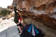 Bouldering in Hueco Tanks on 02/17/2020 with Blue Lizard Climbing and Yoga

Filename: SRM_20200217_1509560.jpg
Aperture: f/6.3
Shutter Speed: 1/320
Body: Canon EOS-1D Mark II
Lens: Canon EF 16-35mm f/2.8 L