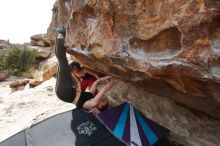 Bouldering in Hueco Tanks on 02/17/2020 with Blue Lizard Climbing and Yoga

Filename: SRM_20200217_1510000.jpg
Aperture: f/6.3
Shutter Speed: 1/320
Body: Canon EOS-1D Mark II
Lens: Canon EF 16-35mm f/2.8 L