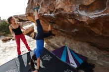 Bouldering in Hueco Tanks on 02/17/2020 with Blue Lizard Climbing and Yoga

Filename: SRM_20200217_1510570.jpg
Aperture: f/6.3
Shutter Speed: 1/320
Body: Canon EOS-1D Mark II
Lens: Canon EF 16-35mm f/2.8 L