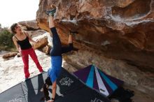 Bouldering in Hueco Tanks on 02/17/2020 with Blue Lizard Climbing and Yoga

Filename: SRM_20200217_1510570.jpg
Aperture: f/6.3
Shutter Speed: 1/320
Body: Canon EOS-1D Mark II
Lens: Canon EF 16-35mm f/2.8 L