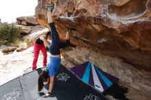 Bouldering in Hueco Tanks on 02/17/2020 with Blue Lizard Climbing and Yoga

Filename: SRM_20200217_1511010.jpg
Aperture: f/5.6
Shutter Speed: 1/320
Body: Canon EOS-1D Mark II
Lens: Canon EF 16-35mm f/2.8 L