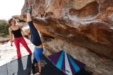 Bouldering in Hueco Tanks on 02/17/2020 with Blue Lizard Climbing and Yoga

Filename: SRM_20200217_1511160.jpg
Aperture: f/5.6
Shutter Speed: 1/320
Body: Canon EOS-1D Mark II
Lens: Canon EF 16-35mm f/2.8 L