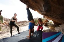 Bouldering in Hueco Tanks on 02/17/2020 with Blue Lizard Climbing and Yoga

Filename: SRM_20200217_1511290.jpg
Aperture: f/5.6
Shutter Speed: 1/320
Body: Canon EOS-1D Mark II
Lens: Canon EF 16-35mm f/2.8 L