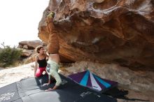 Bouldering in Hueco Tanks on 02/17/2020 with Blue Lizard Climbing and Yoga

Filename: SRM_20200217_1512310.jpg
Aperture: f/5.6
Shutter Speed: 1/320
Body: Canon EOS-1D Mark II
Lens: Canon EF 16-35mm f/2.8 L