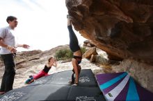 Bouldering in Hueco Tanks on 02/17/2020 with Blue Lizard Climbing and Yoga

Filename: SRM_20200217_1516220.jpg
Aperture: f/5.6
Shutter Speed: 1/320
Body: Canon EOS-1D Mark II
Lens: Canon EF 16-35mm f/2.8 L