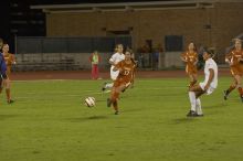 Priscilla Fite, #12.  The lady longhorns beat Texas A&M 1-0 in soccer Friday night.

Filename: SRM_20061027_2053181.jpg
Aperture: f/4.0
Shutter Speed: 1/800
Body: Canon EOS 20D
Lens: Canon EF 80-200mm f/2.8 L
