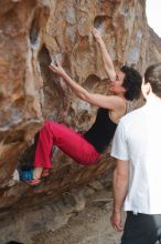 Bouldering in Hueco Tanks on 02/17/2020 with Blue Lizard Climbing and Yoga

Filename: SRM_20200217_1520050.jpg
Aperture: f/3.5
Shutter Speed: 1/400
Body: Canon EOS-1D Mark II
Lens: Canon EF 50mm f/1.8 II