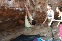 Bouldering in Hueco Tanks on 02/17/2020 with Blue Lizard Climbing and Yoga

Filename: SRM_20200217_1523420.jpg
Aperture: f/5.0
Shutter Speed: 1/400
Body: Canon EOS-1D Mark II
Lens: Canon EF 50mm f/1.8 II