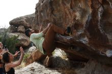 Bouldering in Hueco Tanks on 02/17/2020 with Blue Lizard Climbing and Yoga

Filename: SRM_20200217_1528190.jpg
Aperture: f/7.1
Shutter Speed: 1/400
Body: Canon EOS-1D Mark II
Lens: Canon EF 50mm f/1.8 II