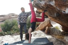 Bouldering in Hueco Tanks on 02/17/2020 with Blue Lizard Climbing and Yoga

Filename: SRM_20200217_1531130.jpg
Aperture: f/6.3
Shutter Speed: 1/250
Body: Canon EOS-1D Mark II
Lens: Canon EF 50mm f/1.8 II