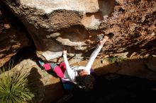 Bouldering in Hueco Tanks on 02/17/2020 with Blue Lizard Climbing and Yoga

Filename: SRM_20200217_1614060.jpg
Aperture: f/7.1
Shutter Speed: 1/500
Body: Canon EOS-1D Mark II
Lens: Canon EF 16-35mm f/2.8 L