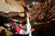 Bouldering in Hueco Tanks on 02/17/2020 with Blue Lizard Climbing and Yoga

Filename: SRM_20200217_1614170.jpg
Aperture: f/9.0
Shutter Speed: 1/500
Body: Canon EOS-1D Mark II
Lens: Canon EF 16-35mm f/2.8 L