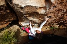 Bouldering in Hueco Tanks on 02/17/2020 with Blue Lizard Climbing and Yoga

Filename: SRM_20200217_1615180.jpg
Aperture: f/6.3
Shutter Speed: 1/500
Body: Canon EOS-1D Mark II
Lens: Canon EF 16-35mm f/2.8 L