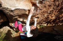 Bouldering in Hueco Tanks on 02/17/2020 with Blue Lizard Climbing and Yoga

Filename: SRM_20200217_1615250.jpg
Aperture: f/6.3
Shutter Speed: 1/500
Body: Canon EOS-1D Mark II
Lens: Canon EF 16-35mm f/2.8 L