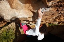 Bouldering in Hueco Tanks on 02/17/2020 with Blue Lizard Climbing and Yoga

Filename: SRM_20200217_1615350.jpg
Aperture: f/9.0
Shutter Speed: 1/500
Body: Canon EOS-1D Mark II
Lens: Canon EF 16-35mm f/2.8 L