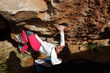 Bouldering in Hueco Tanks on 02/17/2020 with Blue Lizard Climbing and Yoga

Filename: SRM_20200217_1616360.jpg
Aperture: f/9.0
Shutter Speed: 1/500
Body: Canon EOS-1D Mark II
Lens: Canon EF 16-35mm f/2.8 L