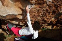 Bouldering in Hueco Tanks on 02/17/2020 with Blue Lizard Climbing and Yoga

Filename: SRM_20200217_1616460.jpg
Aperture: f/9.0
Shutter Speed: 1/500
Body: Canon EOS-1D Mark II
Lens: Canon EF 16-35mm f/2.8 L