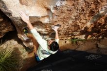 Bouldering in Hueco Tanks on 02/17/2020 with Blue Lizard Climbing and Yoga

Filename: SRM_20200217_1617550.jpg
Aperture: f/4.5
Shutter Speed: 1/500
Body: Canon EOS-1D Mark II
Lens: Canon EF 16-35mm f/2.8 L