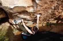 Bouldering in Hueco Tanks on 02/17/2020 with Blue Lizard Climbing and Yoga

Filename: SRM_20200217_1621210.jpg
Aperture: f/5.0
Shutter Speed: 1/500
Body: Canon EOS-1D Mark II
Lens: Canon EF 16-35mm f/2.8 L