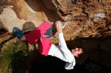 Bouldering in Hueco Tanks on 02/17/2020 with Blue Lizard Climbing and Yoga

Filename: SRM_20200217_1622140.jpg
Aperture: f/8.0
Shutter Speed: 1/500
Body: Canon EOS-1D Mark II
Lens: Canon EF 16-35mm f/2.8 L