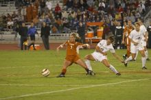 Carrie Schmit, #3.  The lady longhorns beat Texas A&M 1-0 in soccer Friday night.

Filename: SRM_20061027_2055321.jpg
Aperture: f/3.5
Shutter Speed: 1/800
Body: Canon EOS 20D
Lens: Canon EF 80-200mm f/2.8 L