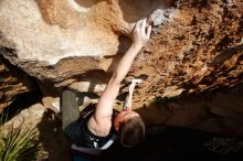 Bouldering in Hueco Tanks on 02/17/2020 with Blue Lizard Climbing and Yoga

Filename: SRM_20200217_1625420.jpg
Aperture: f/7.1
Shutter Speed: 1/500
Body: Canon EOS-1D Mark II
Lens: Canon EF 16-35mm f/2.8 L