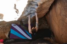 Bouldering in Hueco Tanks on 02/17/2020 with Blue Lizard Climbing and Yoga

Filename: SRM_20200217_1634250.jpg
Aperture: f/3.5
Shutter Speed: 1/320
Body: Canon EOS-1D Mark II
Lens: Canon EF 16-35mm f/2.8 L