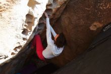 Bouldering in Hueco Tanks on 02/17/2020 with Blue Lizard Climbing and Yoga

Filename: SRM_20200217_1636090.jpg
Aperture: f/5.0
Shutter Speed: 1/320
Body: Canon EOS-1D Mark II
Lens: Canon EF 16-35mm f/2.8 L