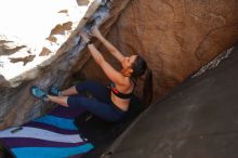 Bouldering in Hueco Tanks on 02/17/2020 with Blue Lizard Climbing and Yoga

Filename: SRM_20200217_1637370.jpg
Aperture: f/2.8
Shutter Speed: 1/250
Body: Canon EOS-1D Mark II
Lens: Canon EF 16-35mm f/2.8 L