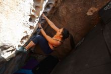 Bouldering in Hueco Tanks on 02/17/2020 with Blue Lizard Climbing and Yoga

Filename: SRM_20200217_1637500.jpg
Aperture: f/4.0
Shutter Speed: 1/320
Body: Canon EOS-1D Mark II
Lens: Canon EF 16-35mm f/2.8 L