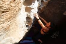 Bouldering in Hueco Tanks on 02/17/2020 with Blue Lizard Climbing and Yoga

Filename: SRM_20200217_1638050.jpg
Aperture: f/5.0
Shutter Speed: 1/320
Body: Canon EOS-1D Mark II
Lens: Canon EF 16-35mm f/2.8 L