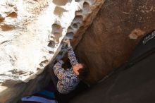 Bouldering in Hueco Tanks on 02/17/2020 with Blue Lizard Climbing and Yoga

Filename: SRM_20200217_1639160.jpg
Aperture: f/5.0
Shutter Speed: 1/250
Body: Canon EOS-1D Mark II
Lens: Canon EF 16-35mm f/2.8 L