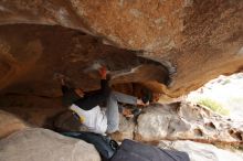 Bouldering in Hueco Tanks on 02/21/2020 with Blue Lizard Climbing and Yoga

Filename: SRM_20200221_1042010.jpg
Aperture: f/3.5
Shutter Speed: 1/250
Body: Canon EOS-1D Mark II
Lens: Canon EF 16-35mm f/2.8 L