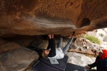 Bouldering in Hueco Tanks on 02/21/2020 with Blue Lizard Climbing and Yoga

Filename: SRM_20200221_1042160.jpg
Aperture: f/6.3
Shutter Speed: 1/250
Body: Canon EOS-1D Mark II
Lens: Canon EF 16-35mm f/2.8 L