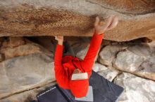 Bouldering in Hueco Tanks on 02/21/2020 with Blue Lizard Climbing and Yoga

Filename: SRM_20200221_1049110.jpg
Aperture: f/4.0
Shutter Speed: 1/250
Body: Canon EOS-1D Mark II
Lens: Canon EF 16-35mm f/2.8 L