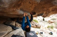 Bouldering in Hueco Tanks on 02/21/2020 with Blue Lizard Climbing and Yoga

Filename: SRM_20200221_1050270.jpg
Aperture: f/5.6
Shutter Speed: 1/250
Body: Canon EOS-1D Mark II
Lens: Canon EF 16-35mm f/2.8 L