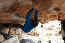 Bouldering in Hueco Tanks on 02/21/2020 with Blue Lizard Climbing and Yoga

Filename: SRM_20200221_1050300.jpg
Aperture: f/4.5
Shutter Speed: 1/250
Body: Canon EOS-1D Mark II
Lens: Canon EF 16-35mm f/2.8 L