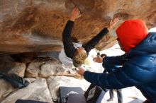 Bouldering in Hueco Tanks on 02/21/2020 with Blue Lizard Climbing and Yoga

Filename: SRM_20200221_1058470.jpg
Aperture: f/5.0
Shutter Speed: 1/250
Body: Canon EOS-1D Mark II
Lens: Canon EF 16-35mm f/2.8 L