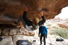 Bouldering in Hueco Tanks on 02/21/2020 with Blue Lizard Climbing and Yoga

Filename: SRM_20200221_1058530.jpg
Aperture: f/6.3
Shutter Speed: 1/250
Body: Canon EOS-1D Mark II
Lens: Canon EF 16-35mm f/2.8 L