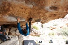 Bouldering in Hueco Tanks on 02/21/2020 with Blue Lizard Climbing and Yoga

Filename: SRM_20200221_1100230.jpg
Aperture: f/4.5
Shutter Speed: 1/250
Body: Canon EOS-1D Mark II
Lens: Canon EF 16-35mm f/2.8 L