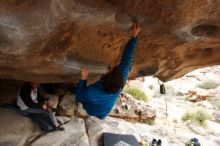 Bouldering in Hueco Tanks on 02/21/2020 with Blue Lizard Climbing and Yoga

Filename: SRM_20200221_1100320.jpg
Aperture: f/5.6
Shutter Speed: 1/250
Body: Canon EOS-1D Mark II
Lens: Canon EF 16-35mm f/2.8 L