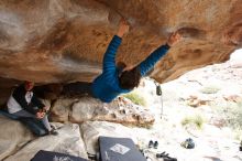 Bouldering in Hueco Tanks on 02/21/2020 with Blue Lizard Climbing and Yoga

Filename: SRM_20200221_1100350.jpg
Aperture: f/5.0
Shutter Speed: 1/250
Body: Canon EOS-1D Mark II
Lens: Canon EF 16-35mm f/2.8 L