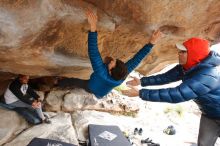 Bouldering in Hueco Tanks on 02/21/2020 with Blue Lizard Climbing and Yoga

Filename: SRM_20200221_1100380.jpg
Aperture: f/4.0
Shutter Speed: 1/250
Body: Canon EOS-1D Mark II
Lens: Canon EF 16-35mm f/2.8 L