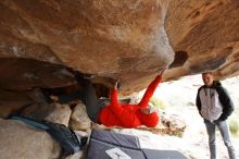 Bouldering in Hueco Tanks on 02/21/2020 with Blue Lizard Climbing and Yoga

Filename: SRM_20200221_1108320.jpg
Aperture: f/4.5
Shutter Speed: 1/250
Body: Canon EOS-1D Mark II
Lens: Canon EF 16-35mm f/2.8 L