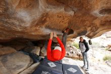 Bouldering in Hueco Tanks on 02/21/2020 with Blue Lizard Climbing and Yoga

Filename: SRM_20200221_1108430.jpg
Aperture: f/5.0
Shutter Speed: 1/250
Body: Canon EOS-1D Mark II
Lens: Canon EF 16-35mm f/2.8 L